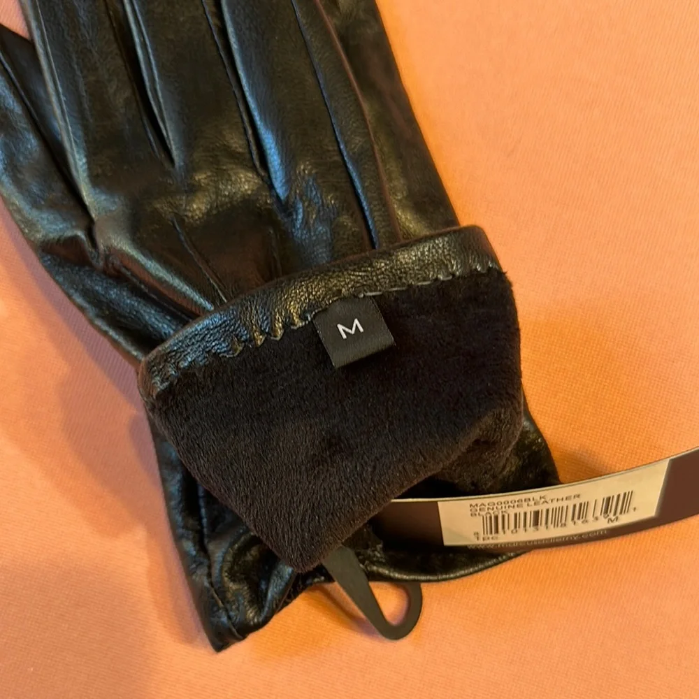 Black Leather Gloves